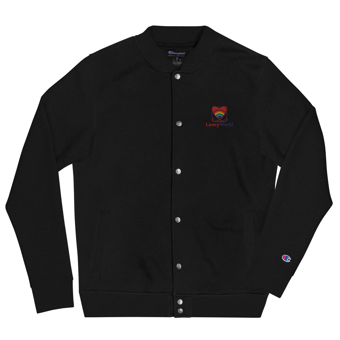 LuveyWorld Embroidered Champion Bomber Jacket