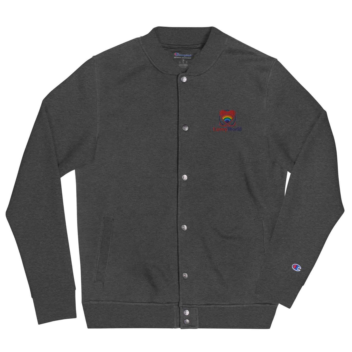 LuveyWorld Embroidered Champion Bomber Jacket