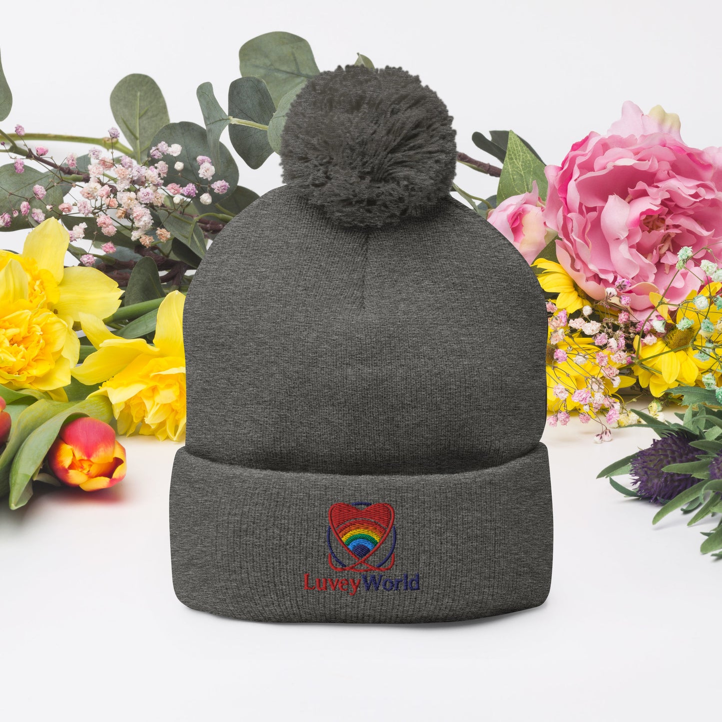 LuveyWorld Pom-Pom Beanie