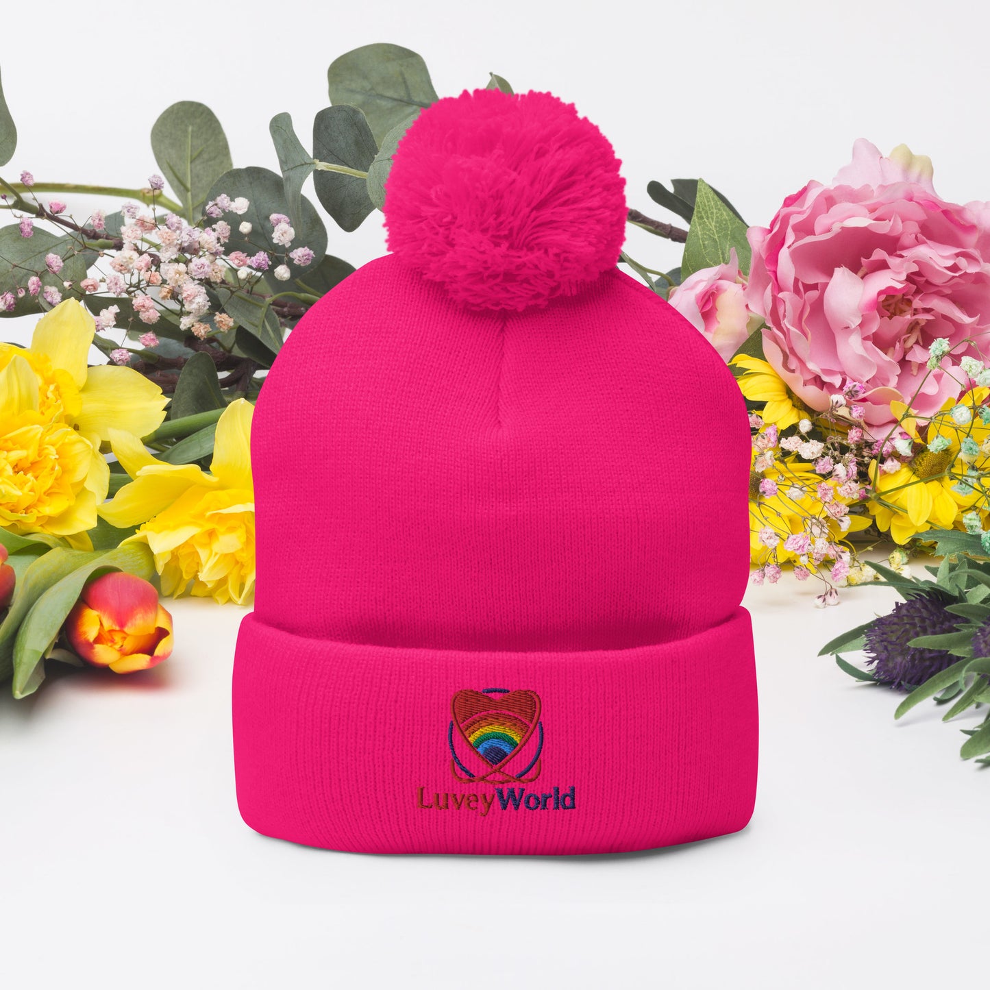 LuveyWorld Pom-Pom Beanie