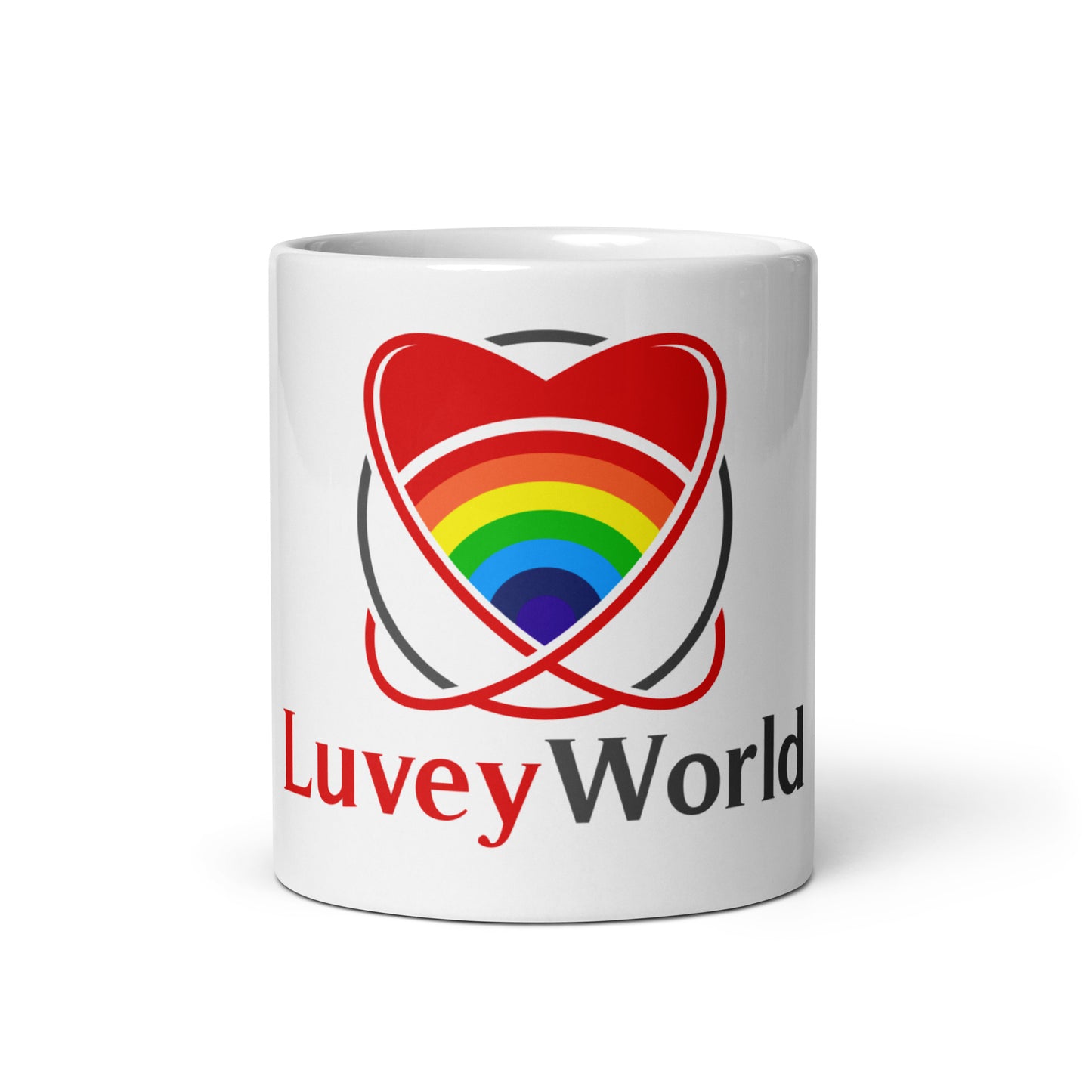 LuveyWorld White glossy mug