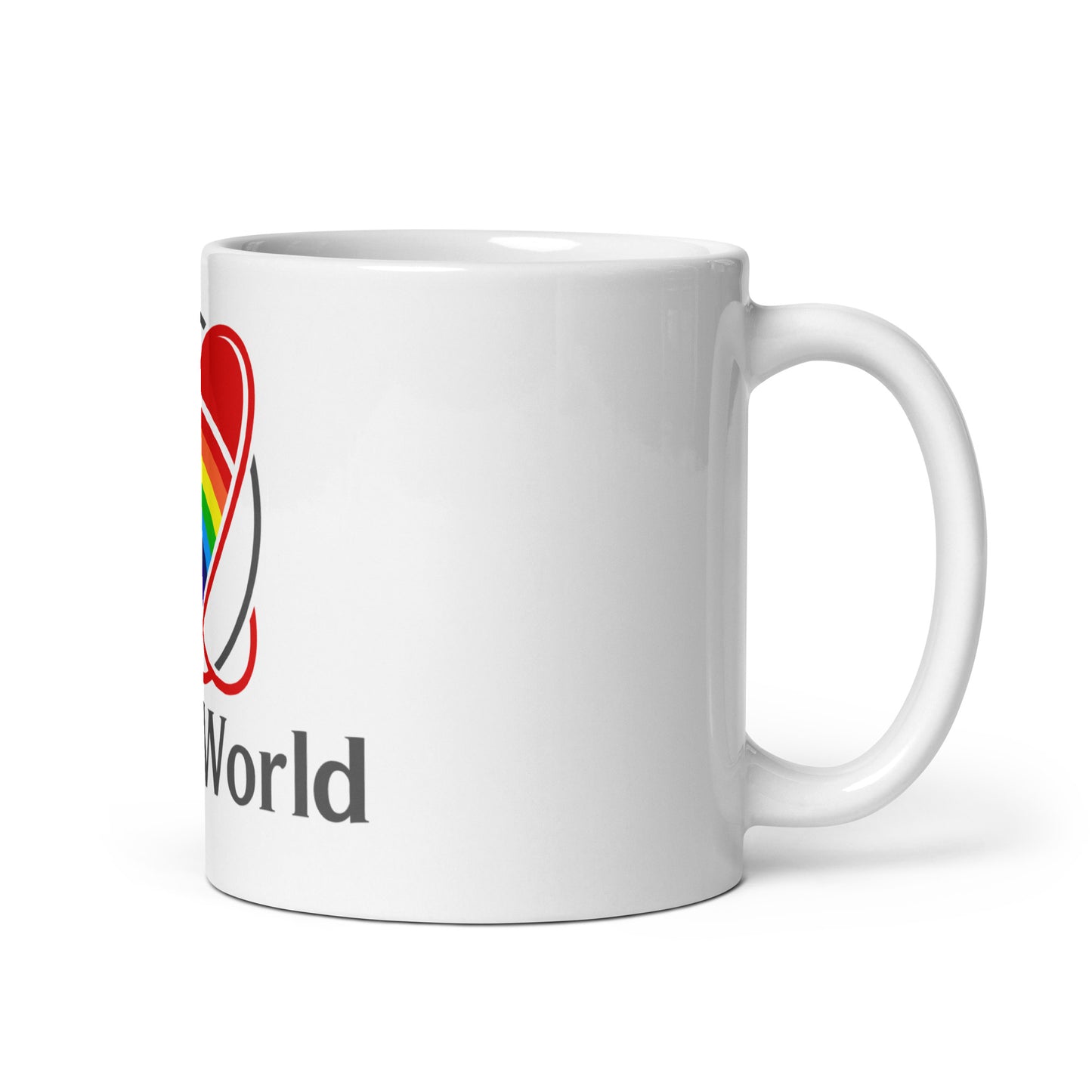 LuveyWorld White glossy mug