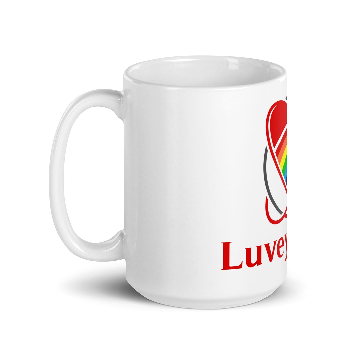 LuveyWorld White glossy mug