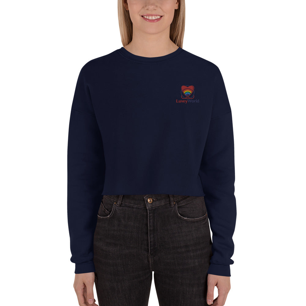 LuveyWorld high Cropped Sweatshirt